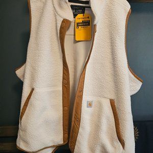 Carhartt Women's Relaxed Fit Fleece Snap-Front Vest